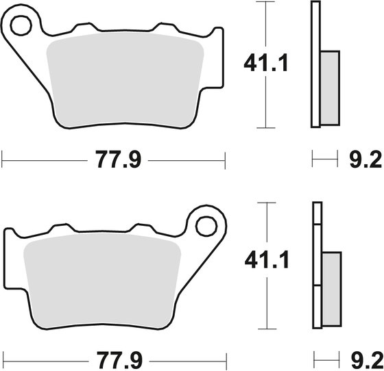 SPORT 1000 (2006 - 2009) allround organic brake pad | TRW