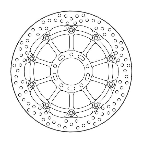 MULTISTRADA 1200 (2010 - 2017) moto-master racing halo stabdžių diskas priekinis 5,5mm ducati: diavel, multistrada | MOTO-MASTER