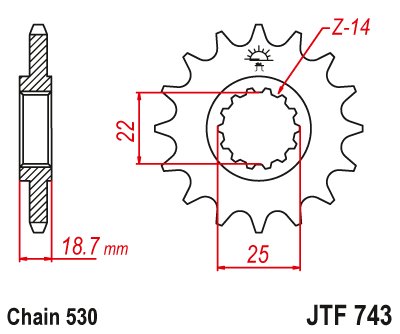 MULTISTRADA 1260 GRAND TOUR S (2020 - 2020) plieninė priekinė žvaigždutė | JT Sprockets