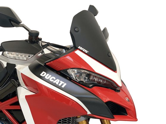 MULTISTRADA 1260 PIKES PEAK S (2018 - 2020) sportinis priekinis stiklas multistrada, matinės juodos spalvos | WRS