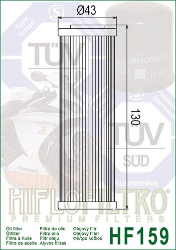 MULTISTRADA 1200 V4 (2021 - 2022) "hiflo" alyvos filtras hf159 | Hiflofiltro