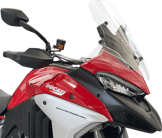 MULTISTRADA 1200 V4 (2021 - 2022) priekinis stiklas su keliomis ventiliacijos angomis - skaidrus | WRS