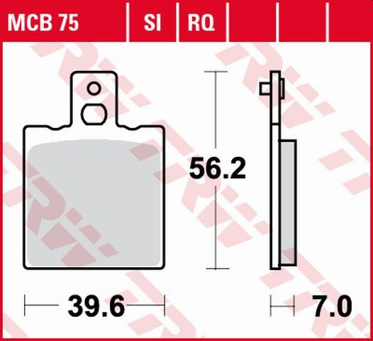 888 (1992 - 1996) universalios organinės standartinės stabdžių trinkelės | TRW