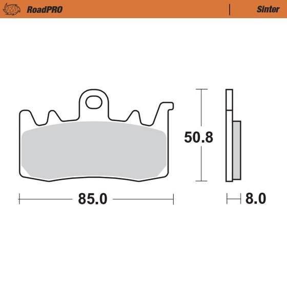 SCRAMBLER 1100 (2018 - 2022) sintered front brake pad | MOTO-MASTER