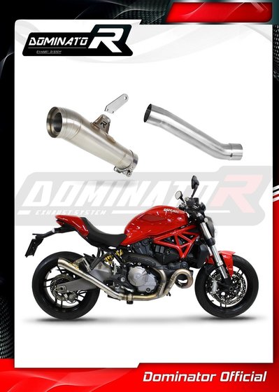 MONSTER 821 (2018 - 2021) exhaust silencer gp2 | Dominator