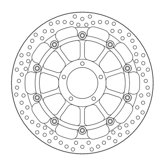 PANIGALE 1299 (2015 - 2019) moto-master prof. halo brakedisc front ducati (t-floater 329x5.6x32mm) | MOTO-MASTER