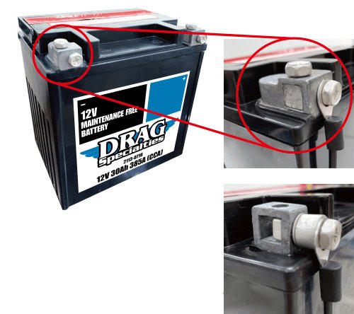 860 (1974 - 1979) battery drag yix30l-ft and battery drag ytx30l-ft-bs | DRAG SPECIALTIES BATTERIES