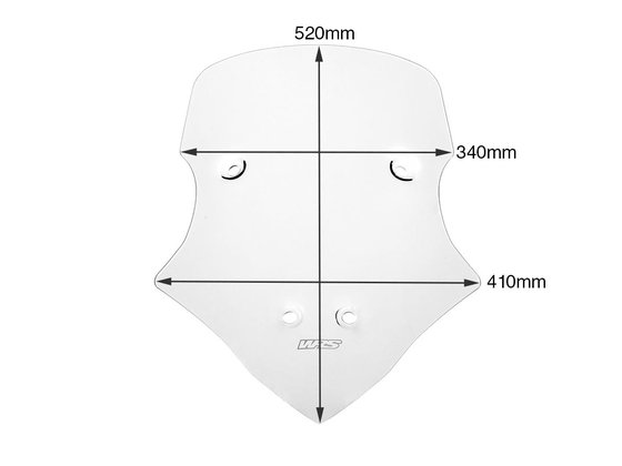 MULTISTRADA 1200 V4 (2021 - 2022) touring windshield with multiple vents - clear | WRS