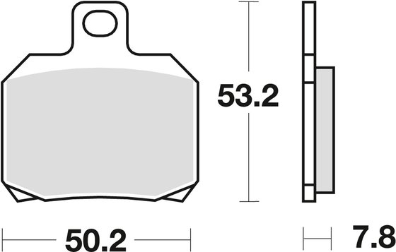 SUPERSPORT 939 (2017 - 2020) allround organic standard brake pad | TRW