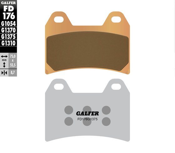 HYPERMOTARD 796 (2010 - 2012) sport sinter brake pad | GALFER