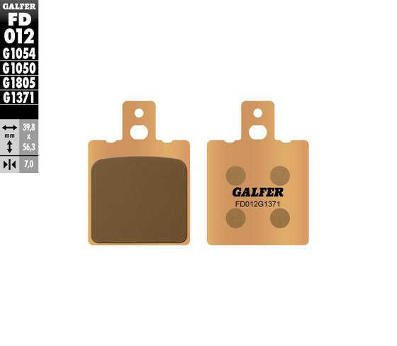 998 (2002 - 2004) street sinter brake pad | GALFER